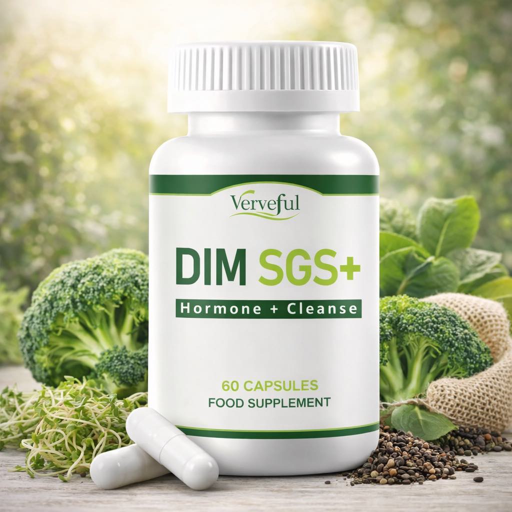 Nutraceuticals-DIM SGS +,Hormone Balance, Menopause & Antioxidant Support Detox (60 Capsules)